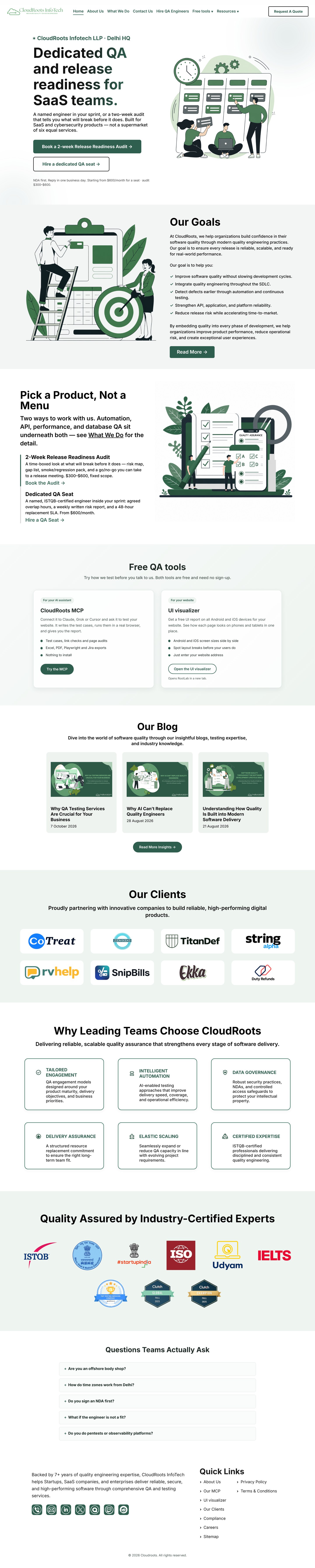 CloudRoots website